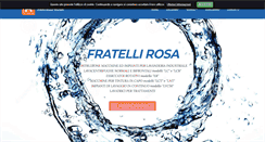 Desktop Screenshot of fratellirosa.com