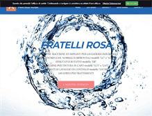 Tablet Screenshot of fratellirosa.com
